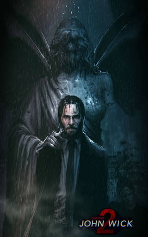 Cool HD kunstværk John Wick tapet — Galaxy Tab S10 Lite Wallpapers