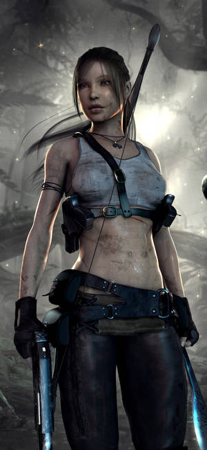 Lara Croft Iphone — Galaxy A18 Wallpapers
