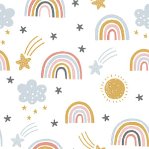 Pastelregnbue baggrund — Pastel regnbue Wallpapers