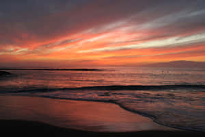 Strandsolnedgang billeder — Strandsolnedgang Wallpapers