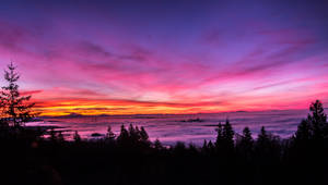 En rolig himmel - farvernes harmoni — Æstetisk himmel Wallpapers
