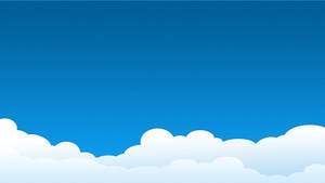 Simpel tegneserieskyer på himlen tapet — Simpel Wallpapers