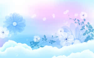 En sød blå indstilling — Sød blå Wallpapers