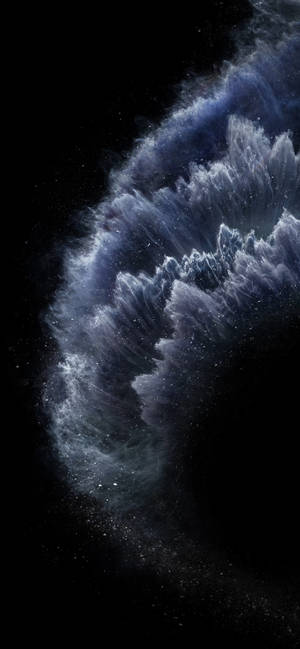 iPhone 11 frysende bølger mørk baggrund. — iPhone 16e Wallpapers