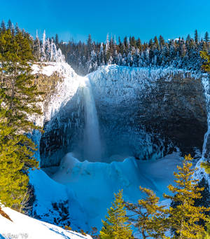 Frosset vandfald om vinteren tapet — Oppo Find N6 Wallpapers