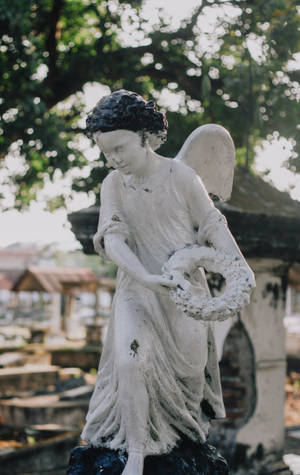 Englebarn statue tapet — RedMagic Tablet Wallpapers