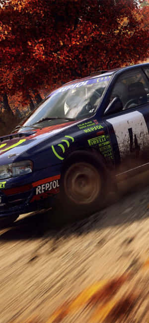 Iphone Xs Dirt Rally Baggrund — Efterår Wallpapers