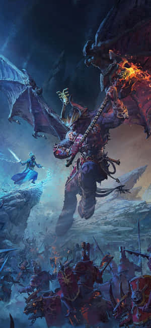 iPhone X Total War Warhammer Baggrund — Galaxy M47 Wallpapers