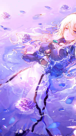 Lilla anime-baggrund