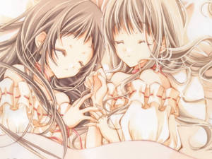 Anime lesbisk Maki og Hikari wallpaper — Anime lesbisk Wallpapers