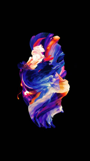 AMOLED digital kunstbaggrund af smurt maling i forskellige nuancer.