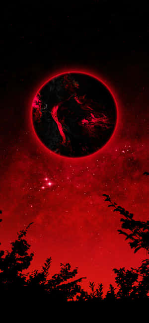 Rød galaksebaggrund — 1320x2868 Wallpapers