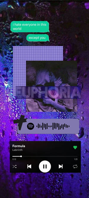 Euphoria På Spotify tapet — iPhone 16 Pro Max Wallpapers
