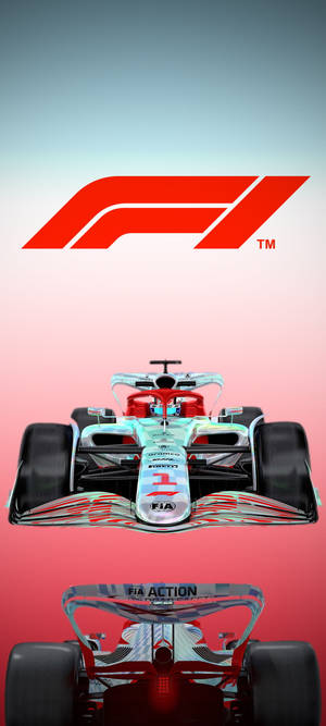 F1 iPhone-logo gradientbaggrund — 1440x3200 Wallpapers