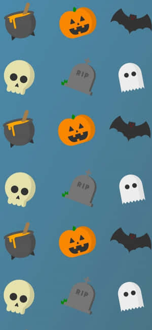 Få Halloween-stemningen med denne festlige iPhone-baggrund. — Nokia Wallpapers