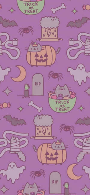 Få uhyggen frem og vis din Halloween-ånd med denne sjove iPhone-baggrund! — Galaxy C55 Wallpapers