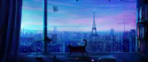 Anime rum baggrund — 3440x1440 Wallpapers
