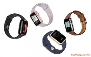 Apple Watch forskelligt farvevalg baggrund — Apple Watch Wallpapers