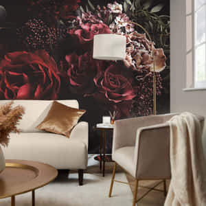 Fængslende mørk blomsterbaggrund — Mørk blomstret Wallpapers