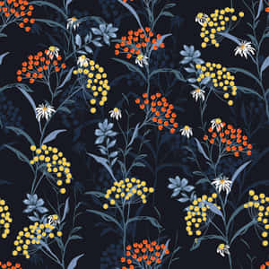 Fængslende Mørk Blomsterbaggrund — Mørk blomstret Wallpapers