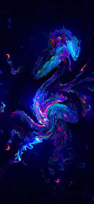 Neonbaggrund — iPhone 15 Wallpapers