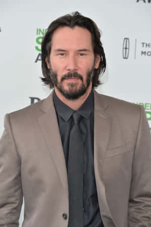 Fængslende portræt af Keanu Reeves — Vivo Pad6 Pro Wallpapers