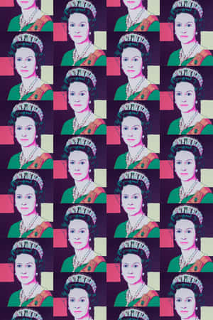 Fængslende portræt af Dronning Elizabeth — Vivo Pad SE Wallpapers