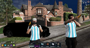 GTA 5-bande, Argentina, bil, shirt PNG, aura, bror.