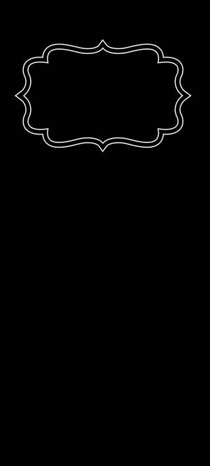 Hvid kant minimal mørk iPhone — Galaxy S24 Wallpapers