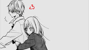 Fantastisk sort-hvid anime scene