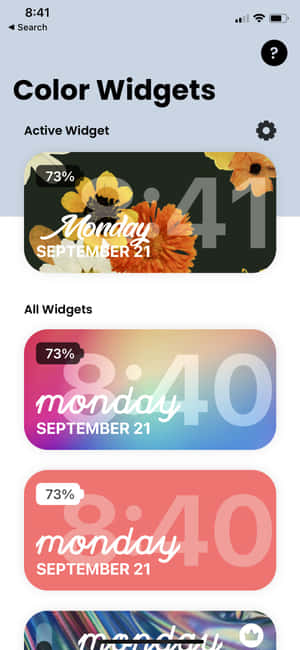 Widget-billeder — Låseskærm Wallpapers