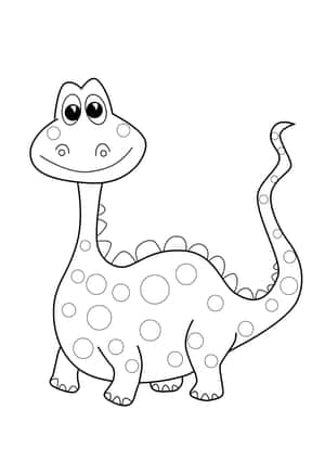Dinosaur-farvelægningsbilleder — iPad Pro M4 Wallpapers