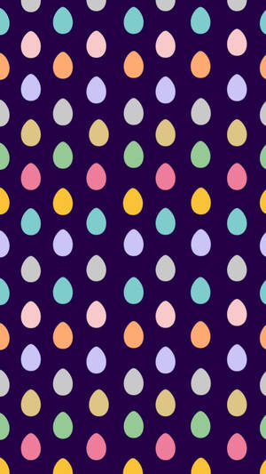Farverige æstetiske påskeæg tapet — Æstetisk mønster Wallpapers
