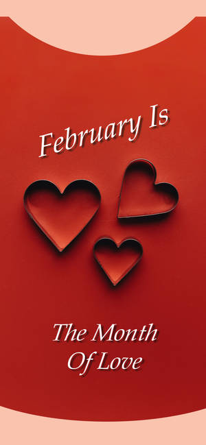 Februar er kærlighedens måned citat wallpaper — iPhone 18 Pro Wallpapers