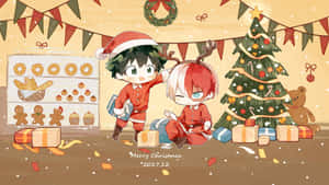 Anime julebaggrund