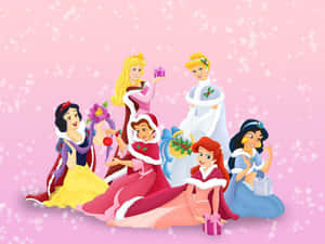 Fejr højtiden med Mickey og Minnie fra Disneys vidunderlige verden! — Disney jul Wallpapers