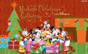 Fejr julen med dine yndlings Disney-figurer! — Disney jul Wallpapers