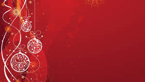 Rød julebaggrund — Rød jul Wallpapers