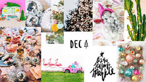 Dekorativ julecollage baggrund