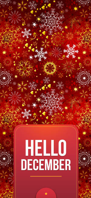 Festlig Rød December telefonbaggrund — iPhone 17 Pro Wallpapers