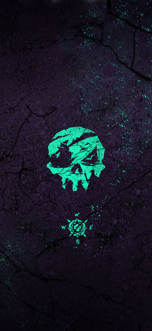 Sea Of Thieves logo kranie kompas tapet — iPhone X Wallpapers