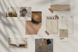 Find ro og fred i en minimalistisk beige æstetik — Beige æstetik GIF Wallpapers