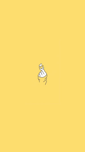 Finger Heart Pastel Gul Æstetik — Pastelgul æstetik Wallpapers