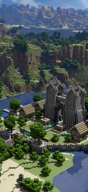 Pixel 3 Minecraft Baggrund — Vivo T4 Pro Wallpapers