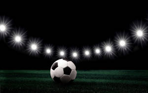 Oplyst fodbold HD-tapet. — True Black Wallpapers