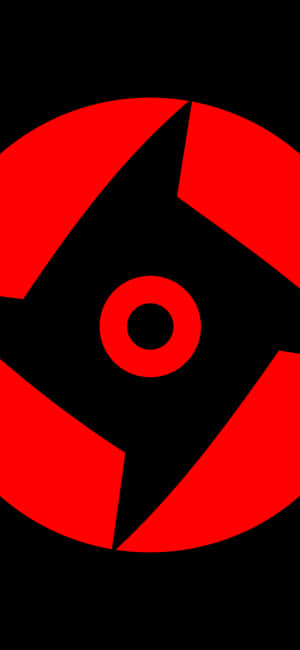 Minimalistisk Sharingan — Vivo V50e Wallpapers