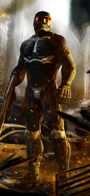 Iphone Xs Max Crysis Warhead Baggrund — iPhone 16 Wallpapers