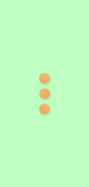 Tre prikker mintgrøn baggrund — iPhone 14 Pro Wallpapers