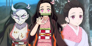 Forskellige livsfaser af Nezuko fra Demon Slayer