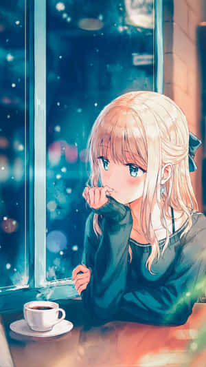 Fortryllende anime-landskab: Magisk fantasiverden — Smuk anime Wallpapers